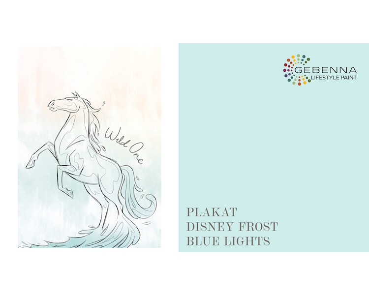 Plakat Disney Frost Blue Lights